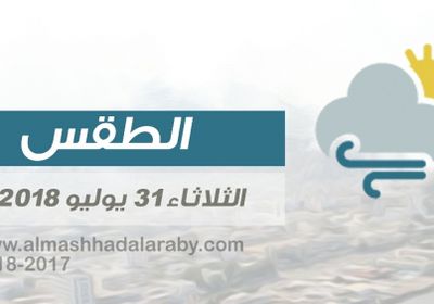 تعرف على درجات الحرارة وحالة الطقس في العاصمة عدن ومحافظات الجنوب الثلاثاء 31 يوليو 2018م ( انفوجرافيك )