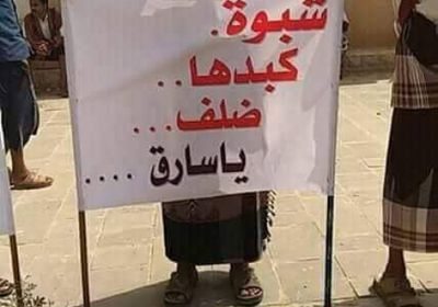تحت شعار "كفى فسادًا".. أبناء شبوة ينظمون وقفة احتجاجية لتردي الأوضاع الاقتصادية
