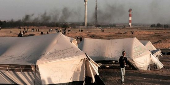 هيئة مسيرات “العودة” تقيم مخيمًا جديدًا للمتظاهرين شمال قطاع غزة
