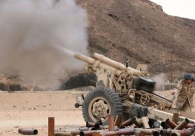 مدفعية الشرعية تحصد 6 من مليشيات الحوثي في الضالع 