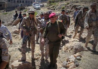 قوات الشرعية تعثر على مخزن ضخم للأسلحة خلفته المليشيا الحوثية في باقم 