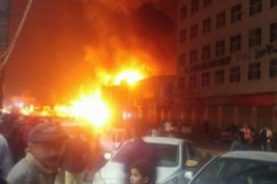 شاهد.. حريق في المستشفى اليمني الألماني بصنعاء