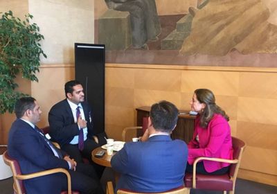 وزير حقوق الانسان اليمني  يلتقي سفير هولندا في سويسرا
