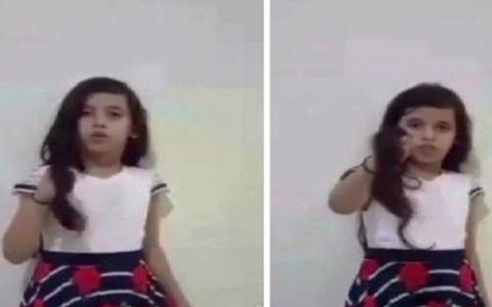 شاهد.. طفلة يمنية تقص شعرها لإثارة حمية القبائل ضد الحوثيين 