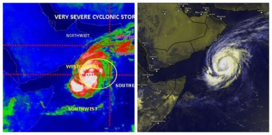 مفاجأة.. إعصار "لبان" يتحول إلى عاصفة مدارية غرب بحر العرب