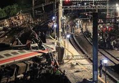  مقتل 22 شخصًا وإصابة 170 في حادث قطار شرقي تايوان 