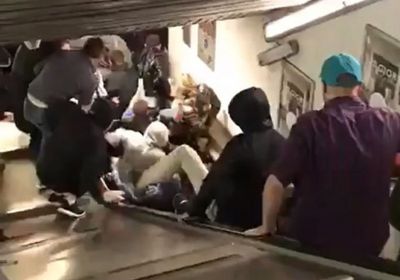 عشرات الجرحى في تدهور مخيف جراء تعطل السلم في مترو روما "فيديو"