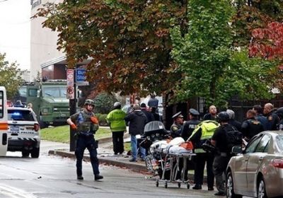مقتل 11 في حادث إطلاق نار بمحيط معبد يهودي بأمريكا 