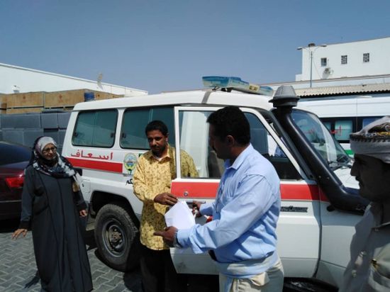 سيارة إسعاف لمديرية جيشان من الصندوق الكويتي 