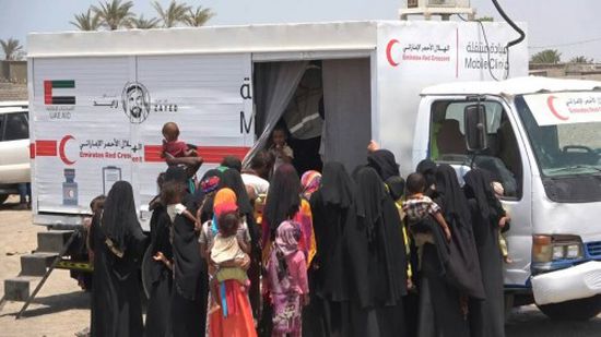 الهلال الأحمر الإماراتي يقدم خدمات طبية لـ4500 شخص بالخوخة