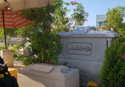 في ذكرى وفاته الثانية.. بوسي شلبي تزور قبر محمود عبد العزيز