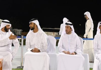 الشيخ راشد بن عمار يدعم منتخب الإمارات قبل مباراة بوليفيا