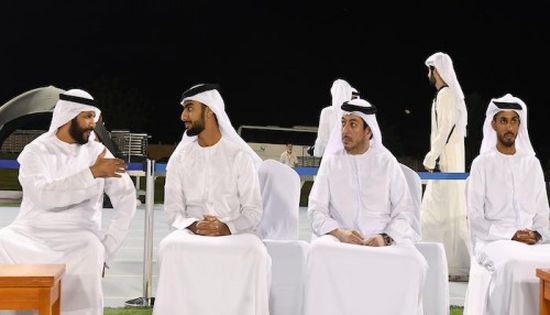 الشيخ راشد بن عمار يدعم منتخب الإمارات قبل مباراة بوليفيا