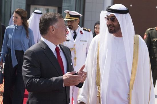 ولي عهد أبو ظبي يصل الأردن لمناقشة القضايا الثنائية