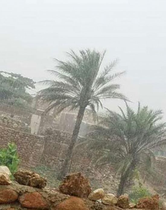أمطار غزيرة على سقطرى اليوم الجمعة.. وتحذيرات للصيادين