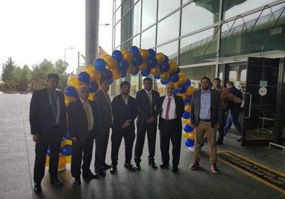 بعد توقف دام لسنوات.. تدشين أول رحلة طيران خاصة من عدن إلى الأردن