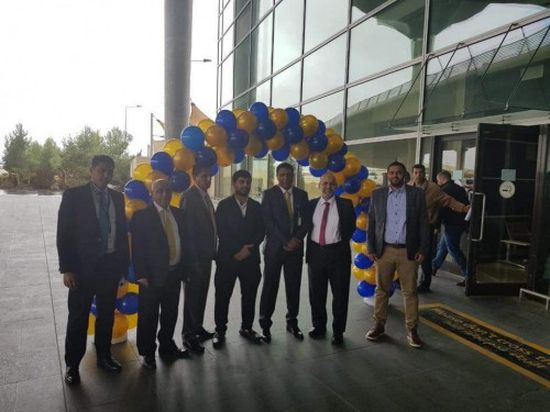 بعد توقف دام لسنوات.. تدشين أول رحلة طيران خاصة من عدن إلى الأردن