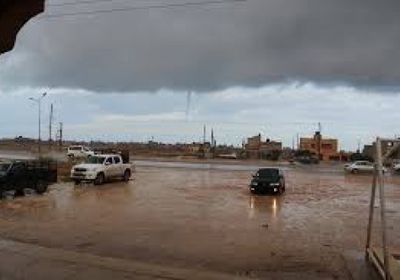 بنغازي تغرق في مياه الأمطار والتحذيرات تتواصل (صور)