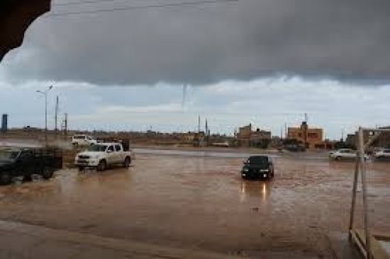 بنغازي تغرق في مياه الأمطار والتحذيرات تتواصل (صور)