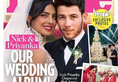 صور حفل زفاف النجمة بريانكا شوبرا ونيك جوناس تتصدر غلاف مجلة "People"