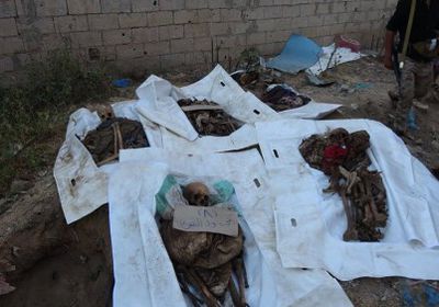 في 24 ساعة.. العثور على مقبرة جماعية جديدة في تعز «صور»