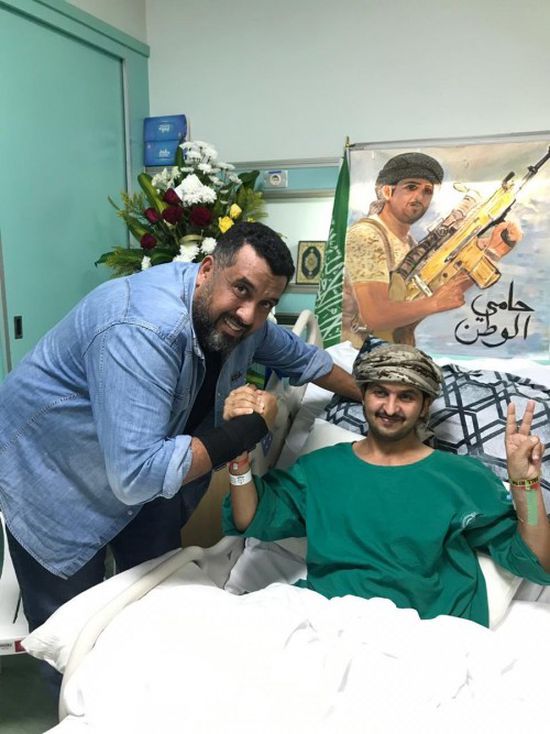 محمد العرب ينشر صورا مع السعودي إبراهيم الزهراني