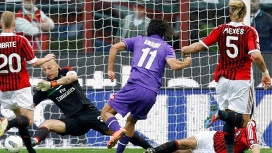 فيرونتينا يفوز على ميلان 1-0 في الدوري الإيطالي