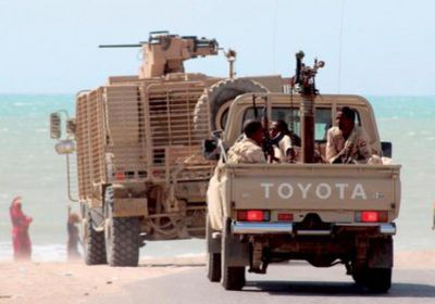 التحالف يدعم الجيش بآليات عسكرية شمالي الضـالع