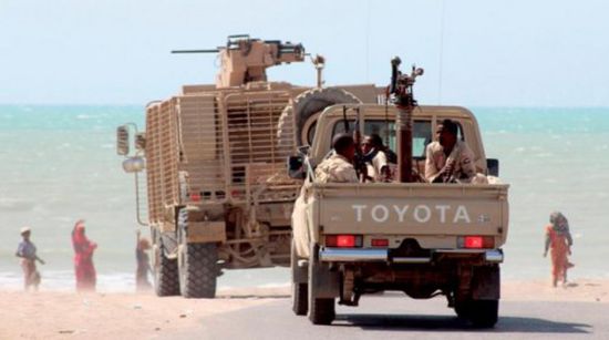 التحالف يدعم الجيش بآليات عسكرية شمالي الضـالع