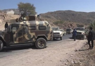 قوات الشرعية تعثر على مخزن للأسلحة الثقيلة والمتوسطة تابع للحوثي في محور كتاف