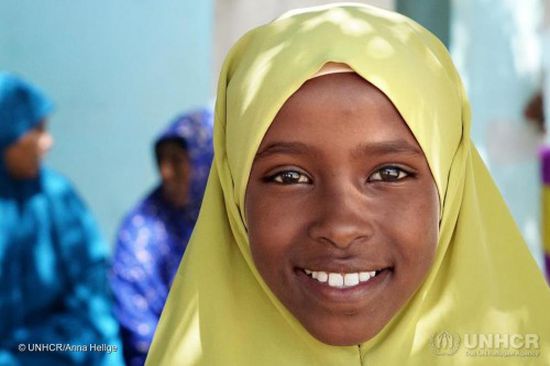 مفوضية اللاجئين تنشر صورة للاجئة صومالية تحلم بأن تصبح طبيبة