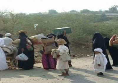 مئات الأسر تتنظر الموت في الصحراء بسبب ممارسات الحوثي بالحديدة