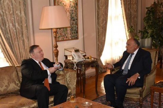 وزير الخارجية المصري يستقبل نظيره الأمريكي