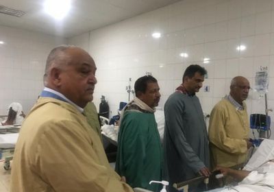 لملس والوالي يزوران «الزنداني وطماح» ومصابي هجوم العند بمستشفيات عدن