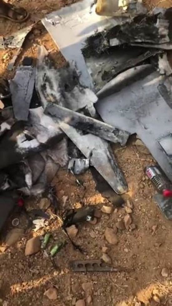 سقوط ثالث طائرة بدون طيار حوثية في صعدة (صورة وتفاصيل)