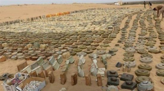 الجيش يعلن نزع آلاف الألغام الإيرانية التي زرعها الحوثيون في صعدة