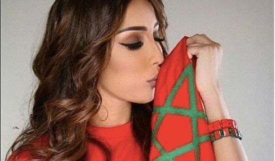النجمة دنيا بطمة تعيد إحياء النشيد الوطني المغربي (فيديو)