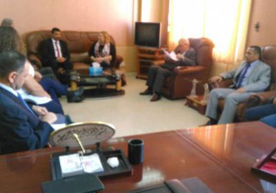 محافظ عدن يستقبل وفد سفراء الاتحاد الأوروبي