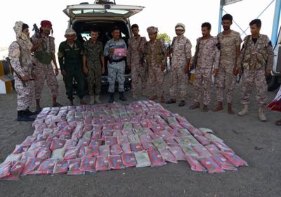 ضبط شحنة تحتوي على 168 كيلو من مخدر الحشيش كانت في طريقها إلى عدن (تفاصيل)