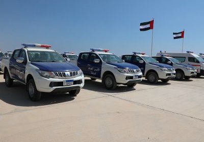 بدعم إماراتي.. توزيع الدفعة الثانية من المركبات لأجهزة الأمن بحضرموت (صور)