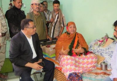 الإنتقالي الجنوبي ينظم زيارة للمناضلتين " خميس ونصيب" بلحج