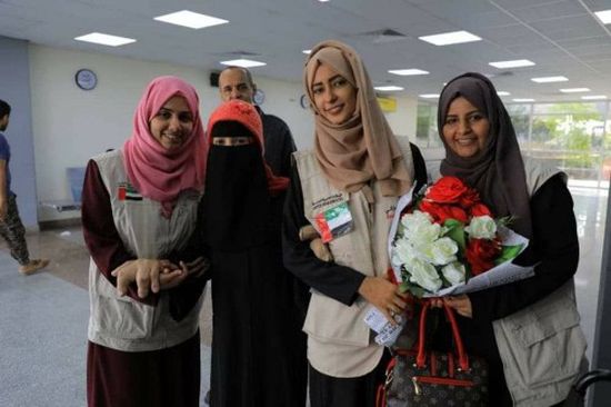 عودة فاطمة الحوشبي إلى عدن بعد رحلة علاج ناجحة في الهند