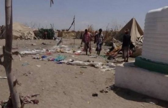 ماذا قال مركز الملك سلمان عن مجزرة الحوثي بمخيم النازحين في حجة؟