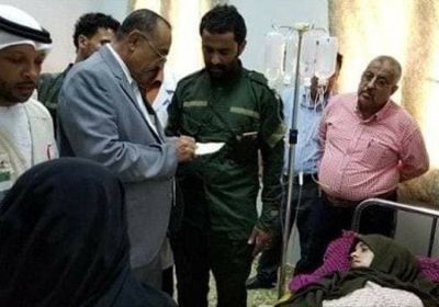 " الهلال الإماراتي " تتكفل بعلاج طفلة مصابة بشظايا حوثية