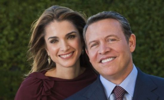 الملكة راينا لزوجها: محظوظة بك.. لي الشرف بأنني رفيقة دربك