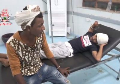 إصابة شاب في مدينة حيس بشظايا حوثية (فيديو)
