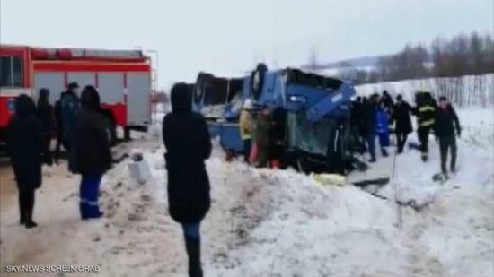 مصرع 7 أشخاص بينهم 4 أطفال في حادث مروع بروسيا
