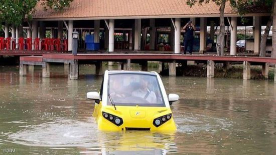 تايلاند تطلق سيارة تطفو على سطح الماء لمواجهة تسونامي 