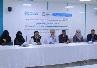 برعاية البحسني.. لقاء تشاوري بين مكاتب حكومية وكتلة الصحة وشركاء التنمية الصحية (صور)