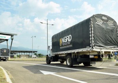 وصول المساعدات الإنسانية المخصصة لفنزويلا إلى حدود كولومبيا